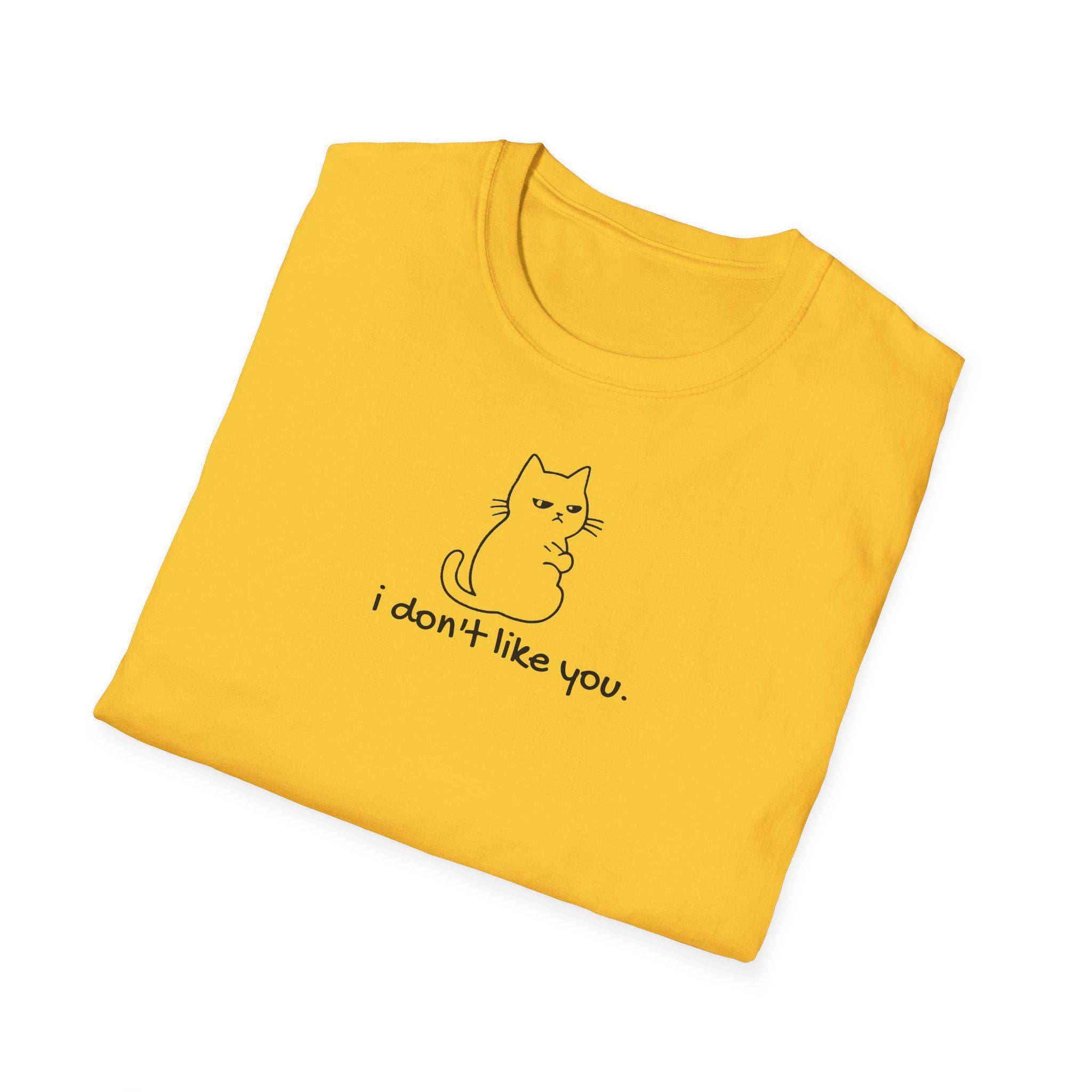 Grumpy Cat don't like you, offensive tshirt | Minimalist Cat Shirt, Sarcastic custom tee we all want to wear on Monday mornings
