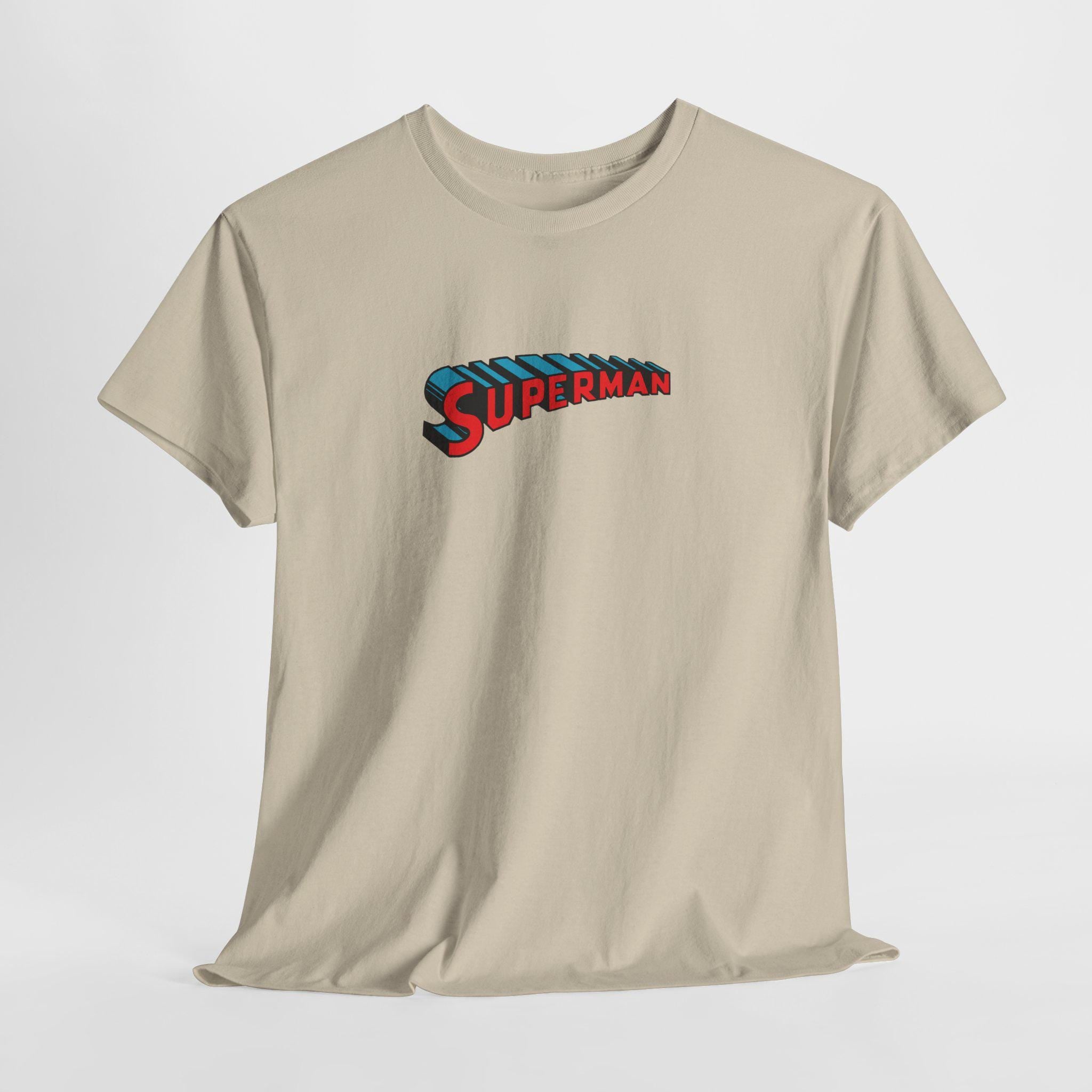 DC Comics shirts branded, Vintage Superman Logo, unisex tshirt gift for dc comics fans, comic books fans tee