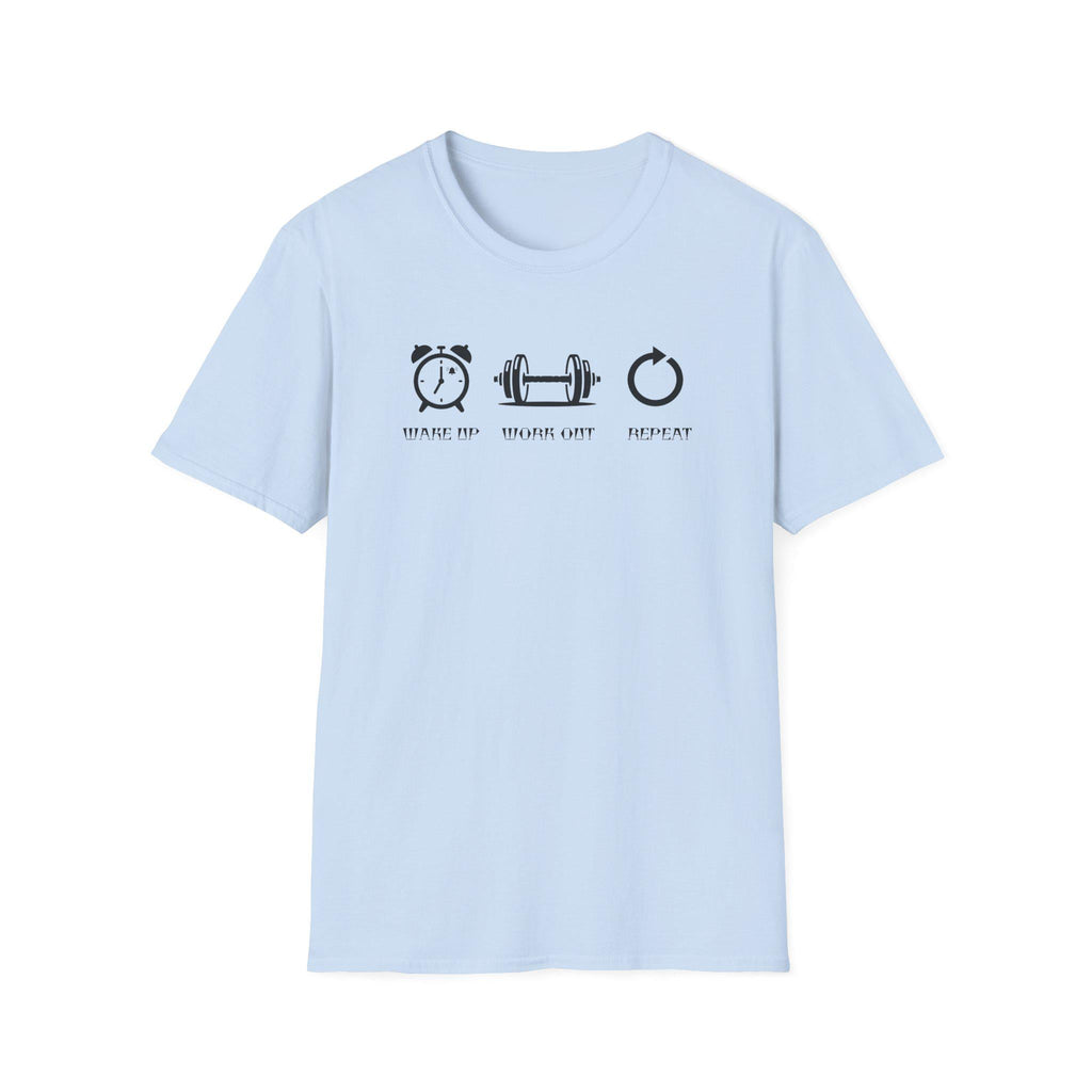 Casual workout comfort designer t-shirt- minimalist gym tee, fitness motivation gift, unisex athletic shirt, breathable cotton