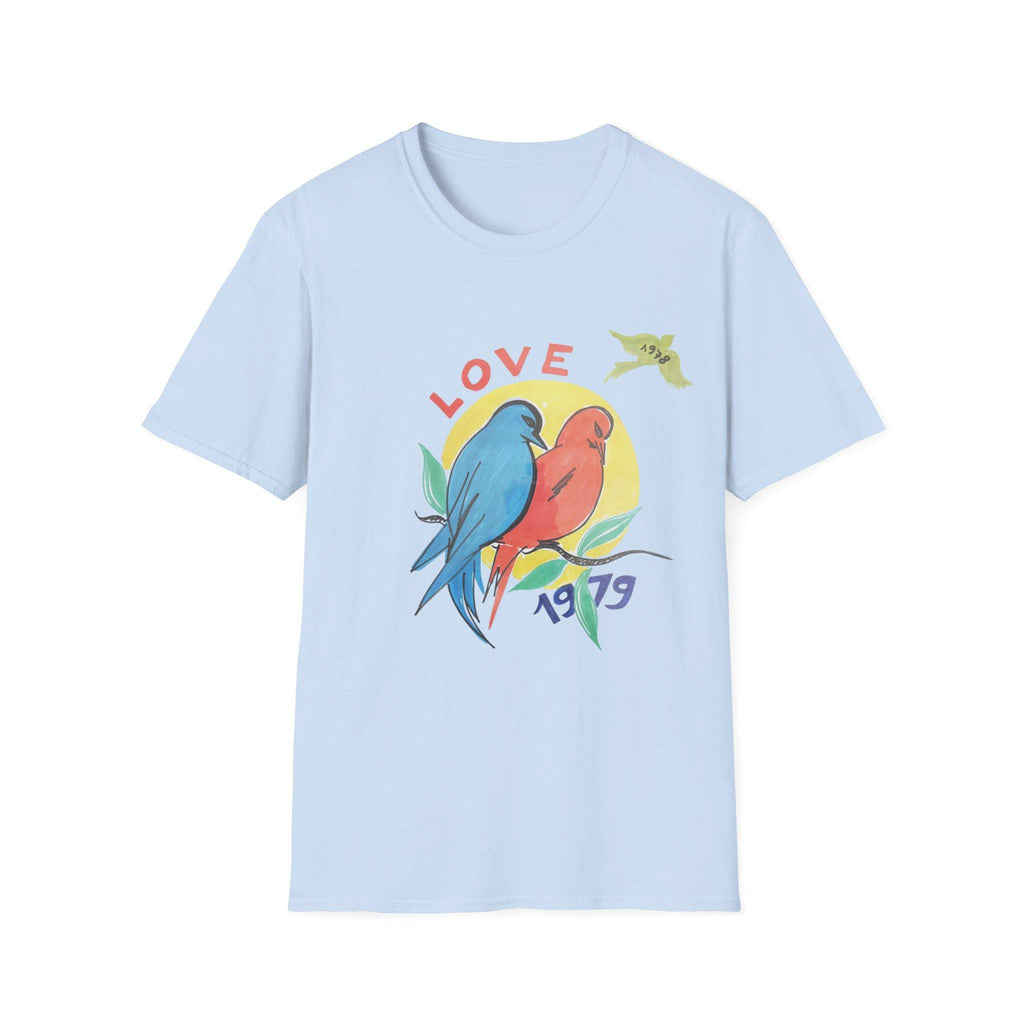 YvesLove 1978-79 designer tshirt for couples, nature aesthetic shirt, retro summer Tee, bird lover Shirt, Colorful Gift for unisex