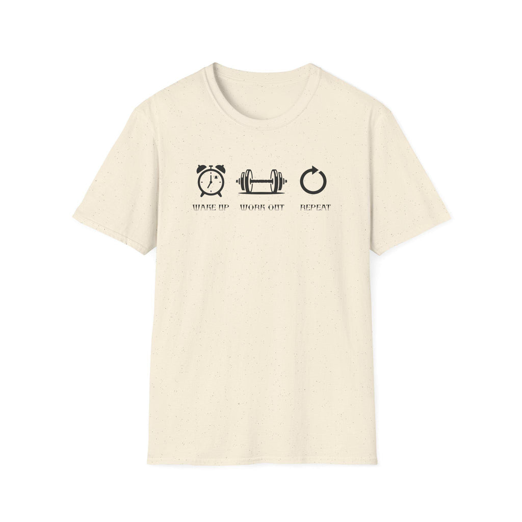 Casual workout comfort designer t-shirt- minimalist gym tee, fitness motivation gift, unisex athletic shirt, breathable cotton