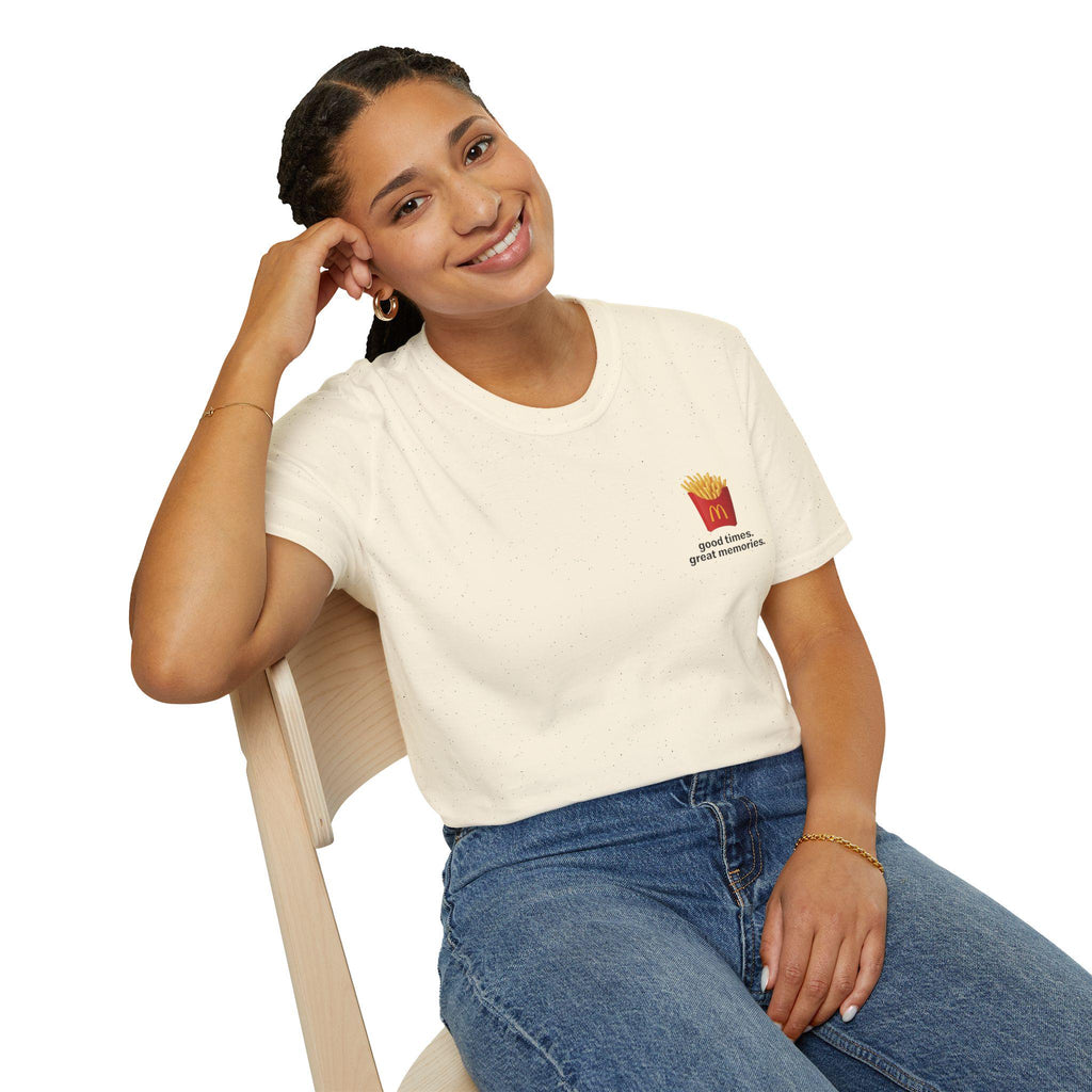 Mc donald's shirt, good times great memories,relive the best happy moments whit this comfort custom shirts gift, branded friends unisex tee