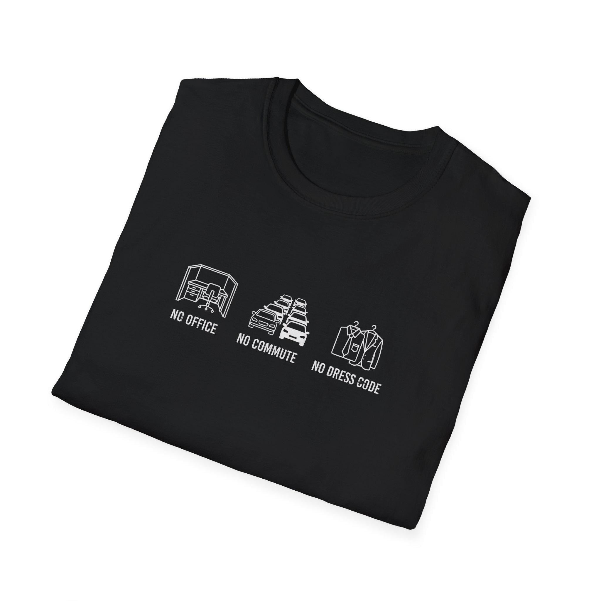 New home life Comfort branded T-Shirt, Graphic Tee, Gift for Fan and smart worker | No dress code Home Office Design -