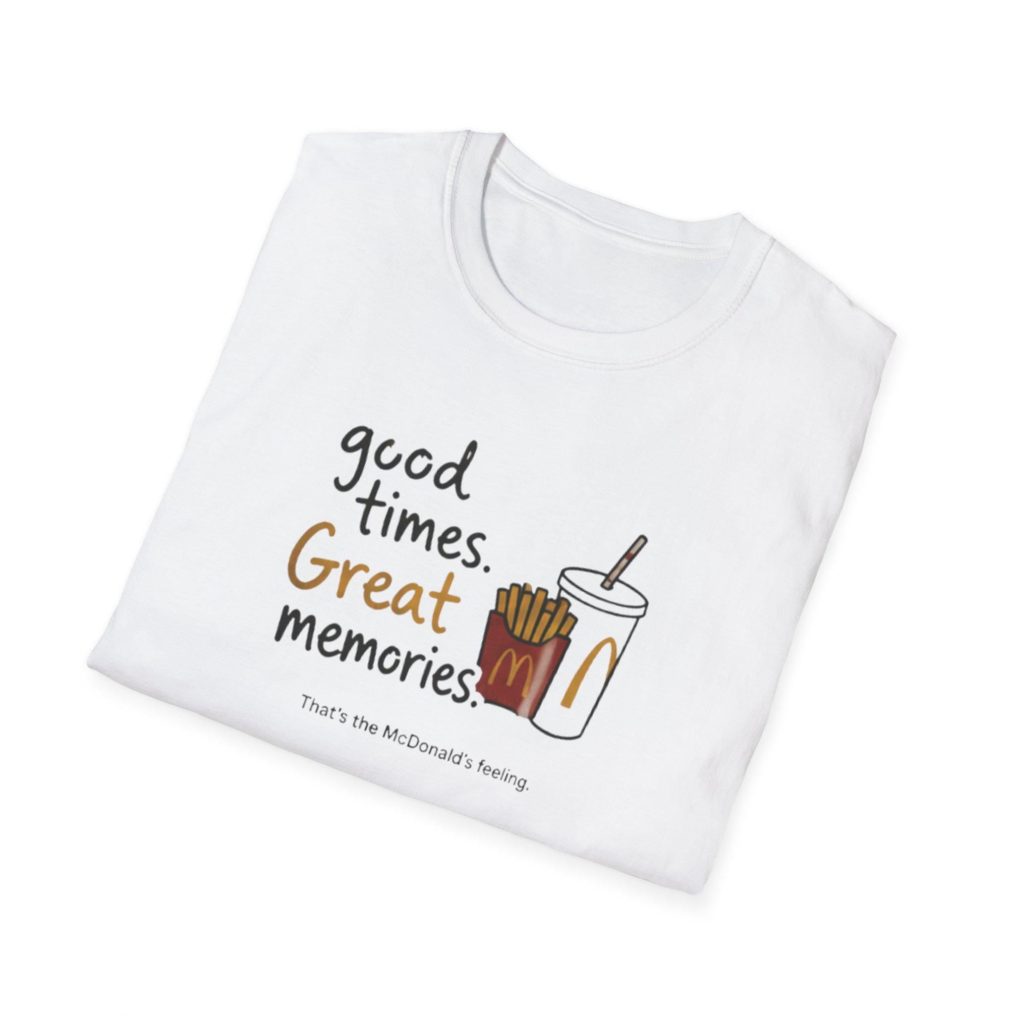Good times and great memories Mc donald's shirts, happy comfort custom girt shirt , branded unisex tee