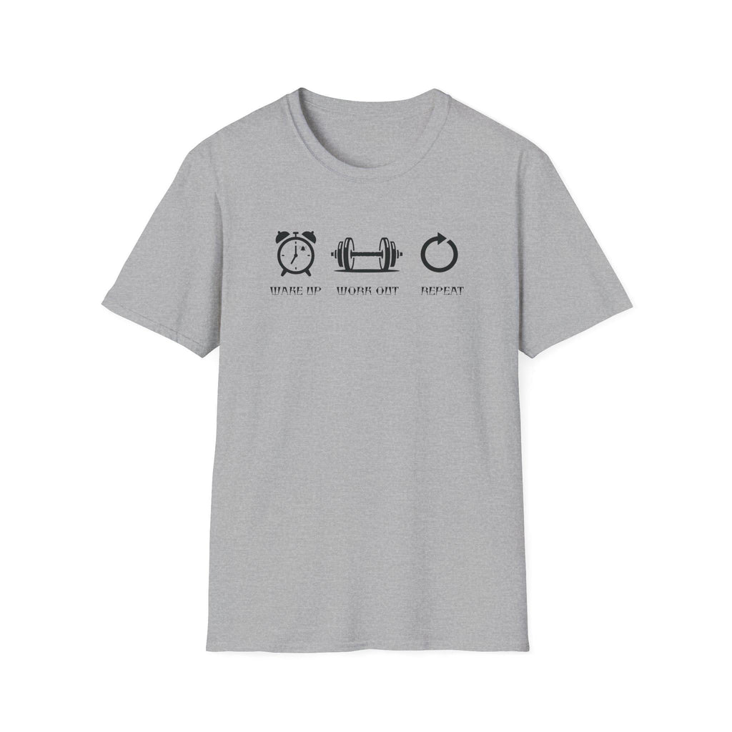Casual workout comfort designer t-shirt- minimalist gym tee, fitness motivation gift, unisex athletic shirt, breathable cotton