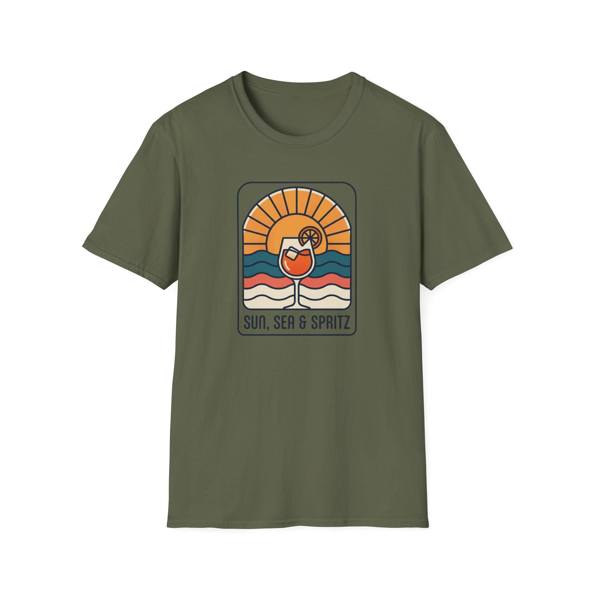 Summer moment branded Shirt| sun summer spritz lover, retro Aperitivo Graphic Tee, Summer Holiday Outfit, best gift ideas for friend