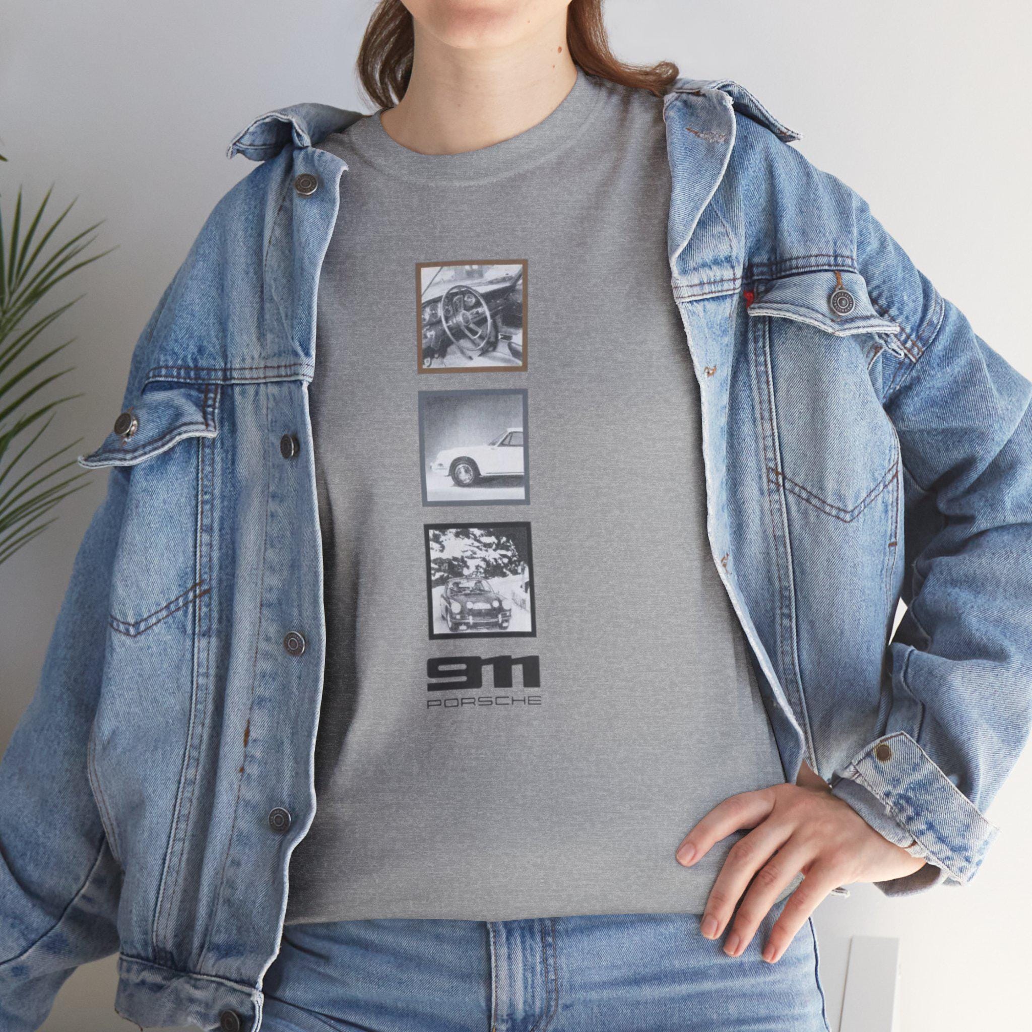 Porsche Shirts 911 model, Vintage Sports Car, unisex branded tshirt gift for cars lovers