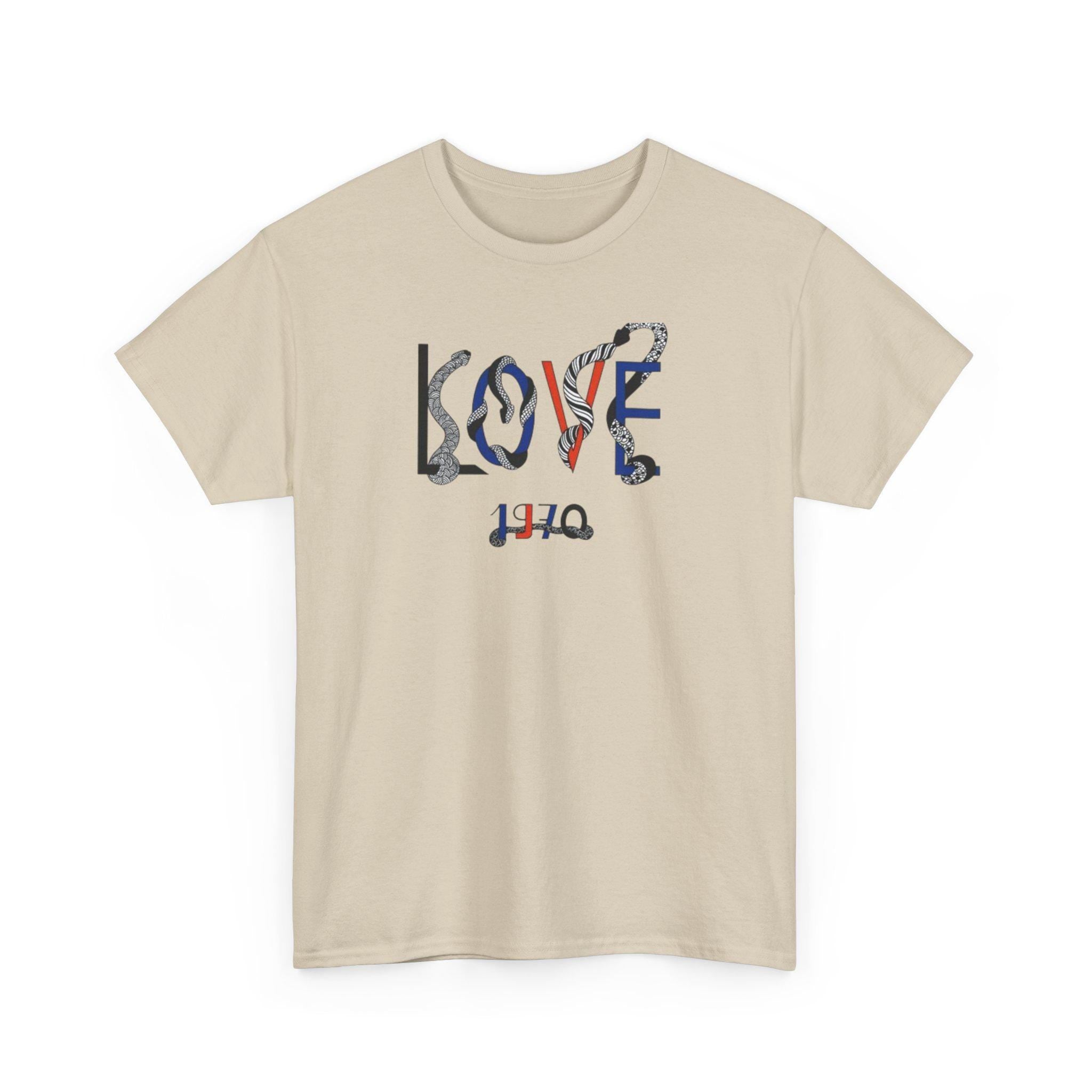 Yves Loves 1970 T-shirt branded, Retro Art Lover Graphic Tee, Vintage 70s Style Artistic Shirt, Colorful, Gift for unisex