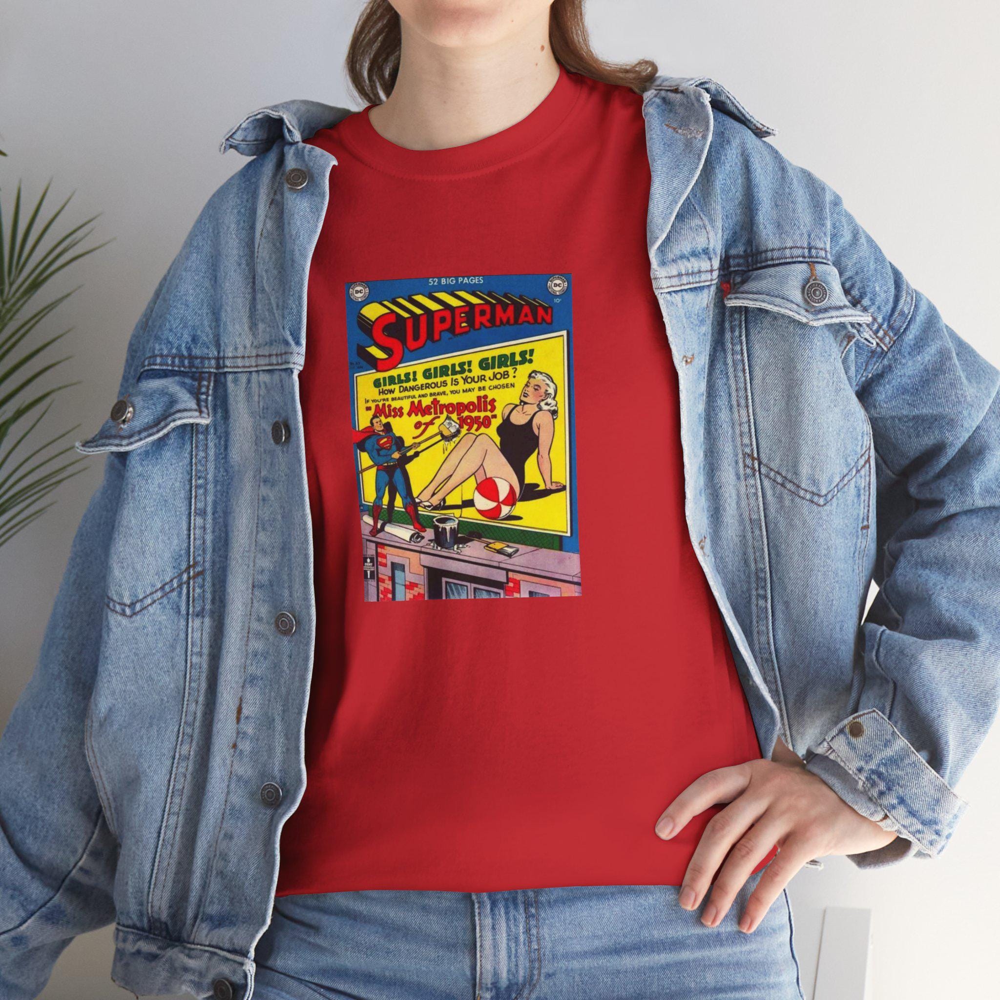 DC Comics shirts branded, Vintage Superman poster, unisex tshirt gift for dc comics fans, comic books fans tee