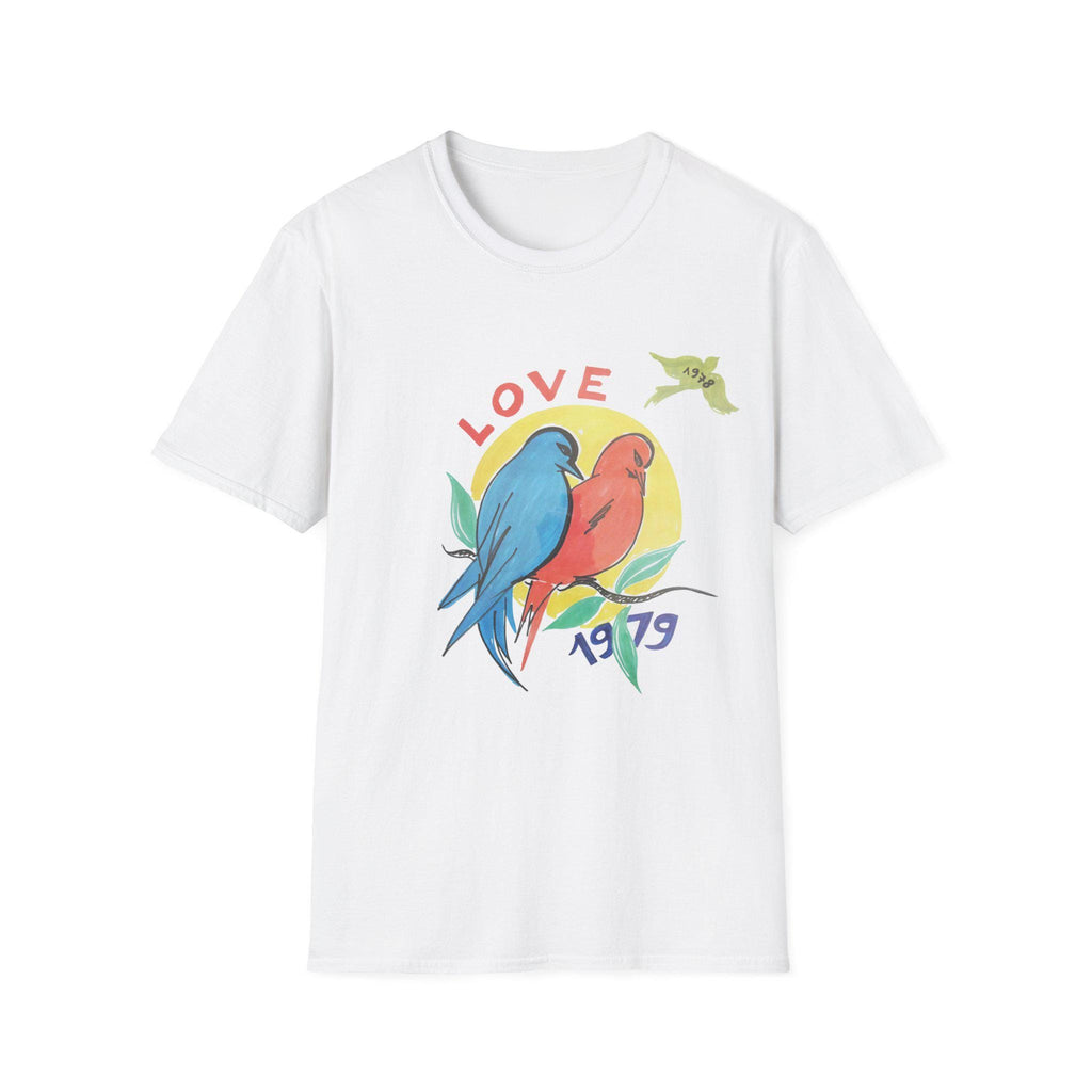 YvesLove 1978-79 designer tshirt for couples, nature aesthetic shirt, retro summer Tee, bird lover Shirt, Colorful Gift for unisex