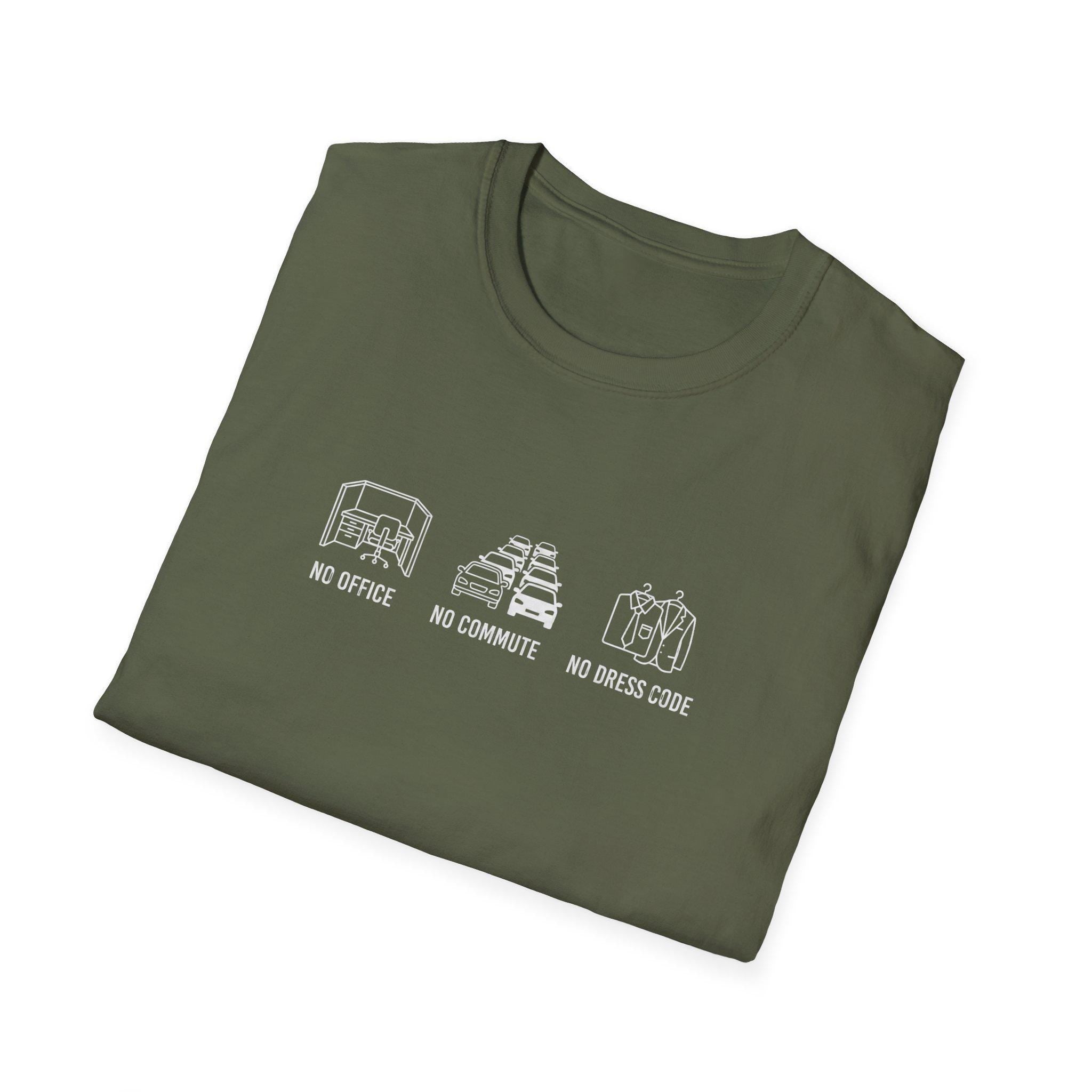 New home life Comfort branded T-Shirt, Graphic Tee, Gift for Fan and smart worker | No dress code Home Office Design -