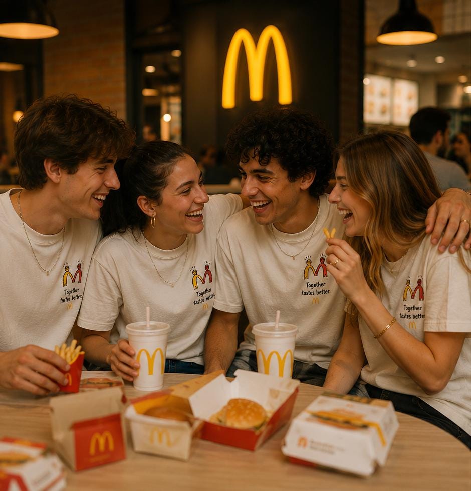 Together tastes better Mc donald's shirts, happy comfort custom gift shirt, friends branded unisex tee