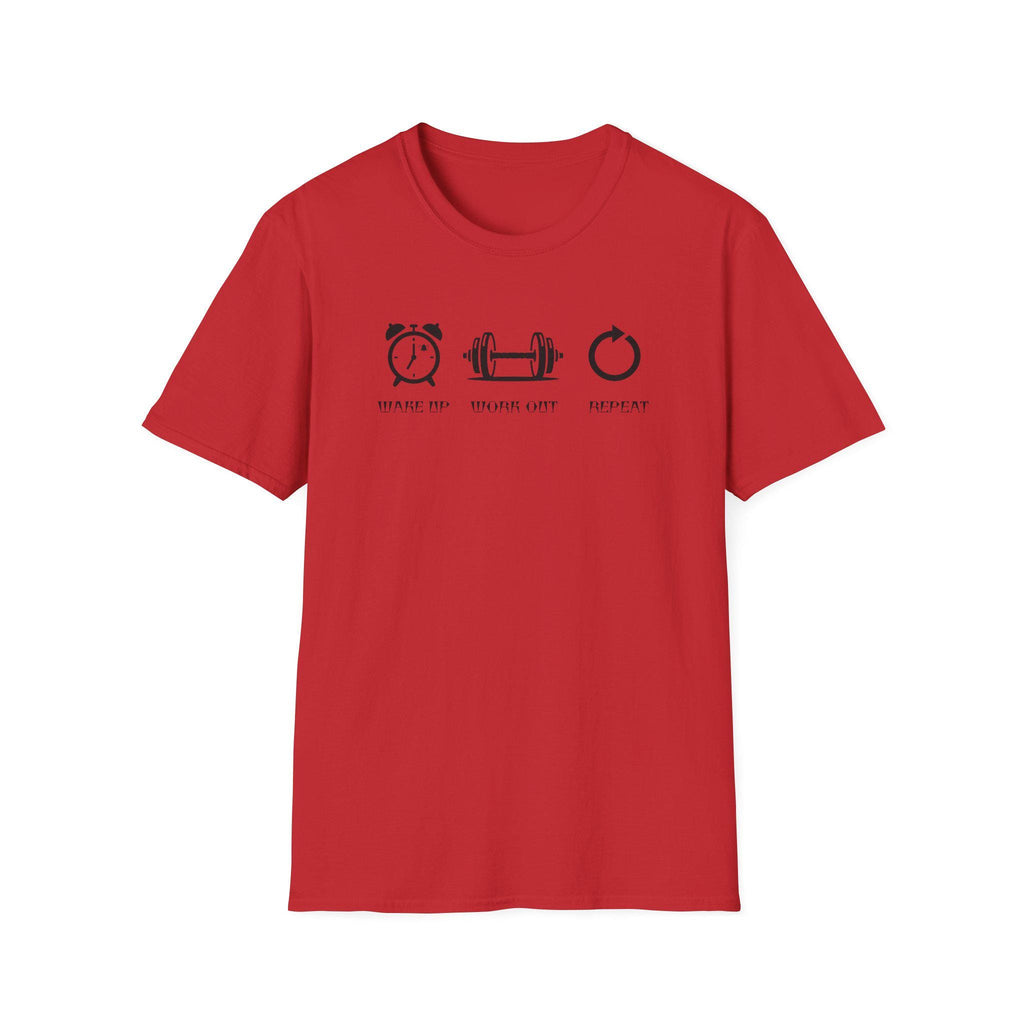 Casual workout comfort designer t-shirt- minimalist gym tee, fitness motivation gift, unisex athletic shirt, breathable cotton